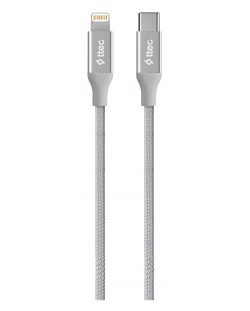 Кабел ttec - AlumiCable, USB-C/Lightning, 1.5 m, сив
